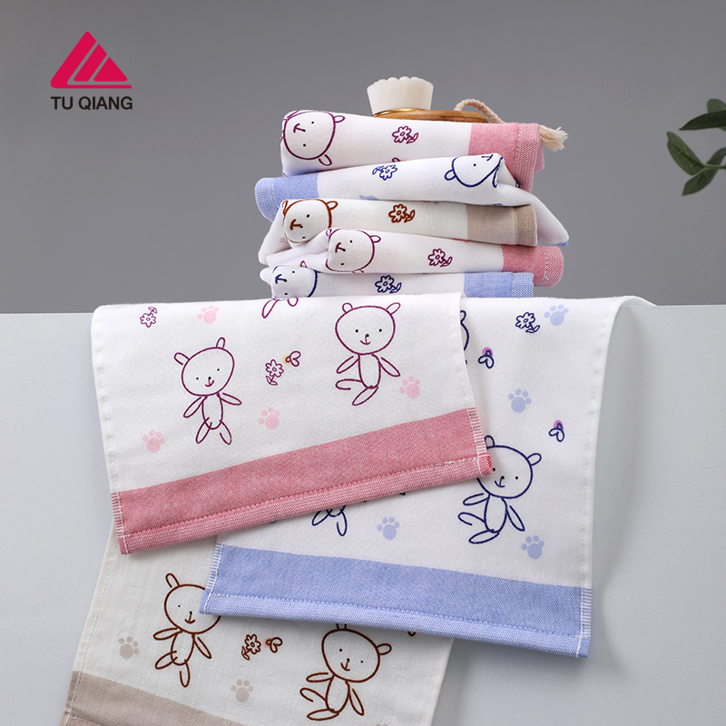 纱布嗨皮熊童巾